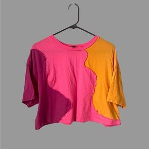 Bright Waist Length Short Sleeve T